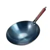 Wok de Hierro Auténtico Fondo Redondo Superficie Cóncava Cóncava Cocina de Inducción Wok de Hierro No se Oxida Superficie Cóncava Cocina de Inducción Estufa de Gas Universal
