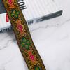 4cm Rombos de Seda Dorados y Plateados Jacquard de Trébol de Cuatro Hojas Cintas Accesorios Ropa Hogar Varias Decoraciones DIY