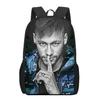 Mochila Messi Mundial de Fútbol Alrededores Mochila Escolar para Estudiantes Gran Capacidad Poliéster Mochila Reductora de Carga Bolsa para Computadora Dibujos Animados