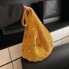 Bolso de Mano Tejido para Mujer Bolso Japonés Tejido a Mano Calado Bolso de Hombro Casual Tipo Chaleco de Gran Capacidad Bolso Bandolera