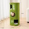 Casa Árbol de Fieltro Multicapa para Gatos, Nido Doble Capa Cálido para Cuatro Estaciones, Nido para Mascotas, Espacio Amplio, Casa Universal para Gatos, Villa para Gatos