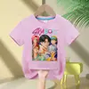Grupo Bruja Cazadora Niños Niños y Niñas Estampado de Anime Moda Casual Camiseta de Manga Corta Nueva Transfronterizo