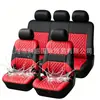 Fabricante directo de fundas para asientos de coche de cuero PU con relieve de rombos y rayas horizontales de tela 3D, las más vendidas en Amazon y temuTK