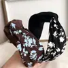 Diadema Pinza para el Cabello con Estampado de Moda para Mujer, Elegante Nuevo Pinza para el Cabello Retro de Ala Ancha para Uso Diario, Accesorio Versátil para el Cabello Diadema para Lavado de Cara