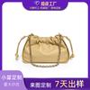 Bolsa Nuvem Plissada Chinoiserie Original Nova Bolsa Transversal de Corrente Estilo Nacional Sofisticado Ombro Único Couro Genuíno Bolsa Axilar Personalizada para Mulheres