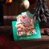 Navidad vintage bronceado tarjeta de felicitación de Navidad tarjeta de regalo florería repostería regalo tarjeta pequeña fábrica mayoreo