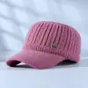 Estilo Novo Outono e Inverno Chapéu Top Vazio para Mulheres Estilo Coreano Moda Boina Tricô Sem Topo Para Exterior Veludo Chapéu Quente Atacado