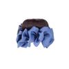 Peluca de Moño Azul Denim para Mujer, Accesorio para el Cabello con Pinza, Herramienta de Peinado para la Parte Posterior de la Cabeza, Pinza Plegada para el Cabello que Aporta Volumen, Moño de Peluca con Pinza