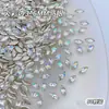 Zircônia Branca Fundo Plano Nail Art Mini Pequena Zircônia Pequena Decorações Mistas Strass de Nail Art Brilhantes Super Brilhantes Atacado