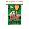 Bandera de Golf Doble Cara Lino Bandera de Jardín Decorativa para Exterior Patio Césped Casa Vacaciones Bandera Decorativa Transfronteriza