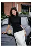 2026 Início do Outono Suéter Casual de Lã Puyuan Manga Média Novo Suéter Elegante Feminino Fio Yangzi Lavável à Máquina Direto da Fábrica