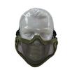 Máscara de alambre de acero de generación V1, equipo de ventilador militar de doble correa para exteriores, autodefensa, ciclismo, media cara, protección bucal de alambre de acero, máscara de media cara