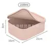 Caja de Silicona de Grado Alimenticio para Conservar Frescura con Tapa, Fiambrera Sellada, Caja para Suplementos Alimenticios, Fiambrera Impermeable Multifuncional