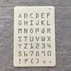 9 Tipos de Plantillas de Alfabeto y Números para Dibujar, Escribir en un Diario y Garabatear; Plantillas Caladas de Alfabeto, Números y Símbolos para Journaling