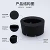Algodón de amortiguación interna para ventilador Yuhao, junta de espuma circular absorbente de sonido, reducción de ruido para equipos de ventilador, amortiguación de vibraciones, esponja de PU para silenciar