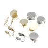 Agujeros invisibles e indoloros para las orejas, convertidor de clip para las orejas, placa de incienso antimosquitos, accesorios para hacer tú mismo, joyería, pendientes colgantes de cobre chapados en oro de 14 quilates.