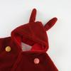 Capa de bebé con capucha y forro polar para otoño e invierno, ropa para niña, chal de bola colorido, traje resistente al viento