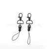 Fivela de boca de peixe, gancho galvanizado, fivela para cachorro, fivela para fita de 15mm 20mm, fivela de mina terrestre, cordão para celular, chaveiro