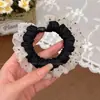 Scrunchie de cetim plissado estilo coreano para mulheres, novo modelo 2026, alta elasticidade, prendedor de cabelo durável, faixa de cabelo, acessório de cabelo elástico