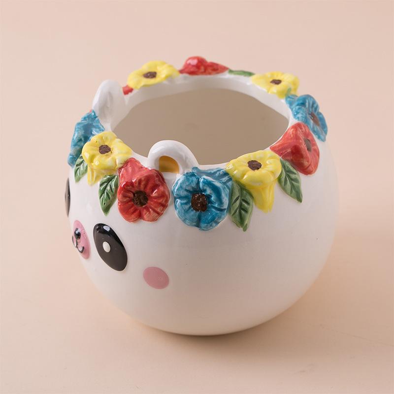 AN044 Ceramic animal cute pot1