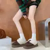 Estilo Floresta Outono/Inverno Novos Sapatos de Algodão Chinelos de Algodão Sapatos Quentes para Exterior 2026 Fofos de Bico Fechado Mais Veludo Slip-Ons Diários
