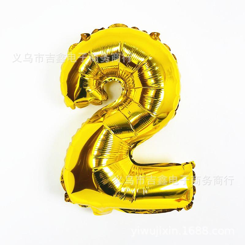 16寸数字 金色2