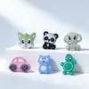 Cuentas de Silicona de Animales Pegamento de Goteo Koala Corona Dibujos Animados Joyería Accesorios DIY Goma de Masticar de Grado Alimenticio