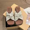 Sandalias de mujer para exteriores con estampado floral, sandalias versátiles sin cordones de punta cuadrada, sandalias de suela gruesa para mujer, sandalias florales de moda para la playa