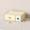 Caja de almacenamiento de escritorio personalizada, tipo cajón, organizador multifuncional para escritorio, papelería y cosméticos.