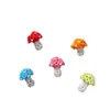 Lindos Cuentos de Hadas Estéreo Paraguas Rojo Hongo Colorido Pendientes DIY Bolsita para Pendientes Cadena para Teléfono Móvil Accesorios Colgantes