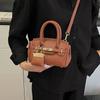 Bolso Kelly de Moda Estilo Coreano para Mujer, Nuevo Modelo Transfronterizo Más Vendido, Bolso de Hombro y Cruzado de Alta Calidad con Textura de Patrón de Lichi