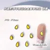 Rhinestones Planos de Gota de Agua Explosiva con Base de Aleación Dorada y Plateada Decoraciones para Uñas Arte de Uñas Coloridas Gota de Sudor Decoraciones para Uñas Venta al por Mayor