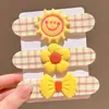 Adesivos Mágicos de Flores Infantis para Arrumar o Cabelo de Bebê, Presilhas de Cabelo Doces de Desenho Animado, Adesivos Fofos de Franja Sem Marcas