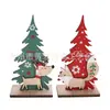 Casa de Madera Estilo Granja Decoraciones Navideñas Mesa de Madera Árbol de Navidad Árbol de Navidad Estilo Campestre