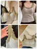 Colección Otoño e Invierno 3315 # Sujetador Camisola Rayado de Terciopelo Rock con Ribete de Encaje y Tirantes Anchos, Ropa de Abrigo para Mujer, Capa Interior y Camiseta Base