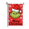 Bandeiras de Jardim de Natal Transfronteiriças, Itens Festivos para Decoração de Quintal de Festa, Bandeiras de Natal do Grinch, Feito Sob Medida