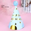Chapéu de Aniversário Fofo Bola de Pelúcia Bola Brilhante Festa Bebê Crianças Adulto Adereços de Fantasia Chapéu de Aniversário Decoração de Bolo