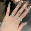 Anillo Camelia Perla Fragancia Pequeña Estilo Liu Yifei Luz de Anillo Lujo Flor Rosa Anillo de Dedo Anillo de Flor Celebridad Cibernética para Mujer