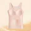 Conjunto de Ropa Interior Térmica para Estudiantes de Secundaria, Nuevo para Otoño e Invierno, Seda de Cachemir con Almohadilla en el Pecho, Conjunto de Chalecos Base para Niñas