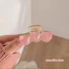 Nuevo Clip de Melocotón para Niña Vacante de Verano Pasador Rosa Pinza de Tiburón para la Parte Trasera del Cabello Accesorios para el Cabello de Placa Grande para Mujeres