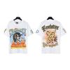 Camisetas de manga corta de la serie Hell Star de la nueva marca de moda estadounidense vintage al por mayor transfronteriza para hombres y mujeres.