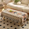 Mantel Jacquard Americano para Mesa Exterior para Camping Mesa Enrollable para Huevo Tela Decorativa Mantel para Mesa de Camping Atmósfera Alta Belleza Mesa de Té Mantel