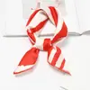 Pañuelo cuadrado pequeño [50 cm] pañuelo de seda para mujer Corea del Sur pañuelo versátil decorativo artístico retro ins primavera y otoño invierno