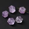 Cuentas Sueltas de Amatista Lavanda Natural en Forma de Corazón, Cuentas Espaciadoras de Corazón Transparente Color Melocotón Morado Claro, Accesorios para Manualidades con Cuentas Hechos a Mano, Venta al por Mayor desde el Fabricante