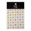 YITU Figura de Hormiga Girasol Caricatura Divertido Sonriente Papel Adhesivo para Uñas Adhesivo Plano Decorativo para Uñas YT3992