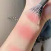 Pincel para Blush Pontilhado de Cabeça Plana, Pincel de Maquiagem Grande Dupla Camada Macio, Para Iniciantes Misturar, Natural e Claro, Recomendado para Festas de Estudantes