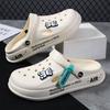 Zuecos de Suela Gruesa para Hombre, Antideslizantes, Antiolor, Calzado Exterior de Verano, Chanclas de Dedo para Playa, Marca de Moda Nuevo Estilo 2025