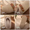 Zapatos de Algodón para el Hogar de Temperamento a la Moda para Mujer 2026 Otoño Invierno Nuevo Estilo Impermeables para Interiores Calentitos con Felpa Pantuflas Cerradas para Mujer