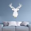 JM308 Creative Deer Head acrílico decoração de parede espelho adesivos de parede quarto sala de estar desenhos animados azulejo decorativo autoadesivo