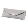 Estuche de Cuero para Gafas Estilo Cajón Bolsa de Almacenamiento de Gafas de Sol de Alta Gama Estuche Cuadrado Portátil para Gafas Caja de Almacenamiento
